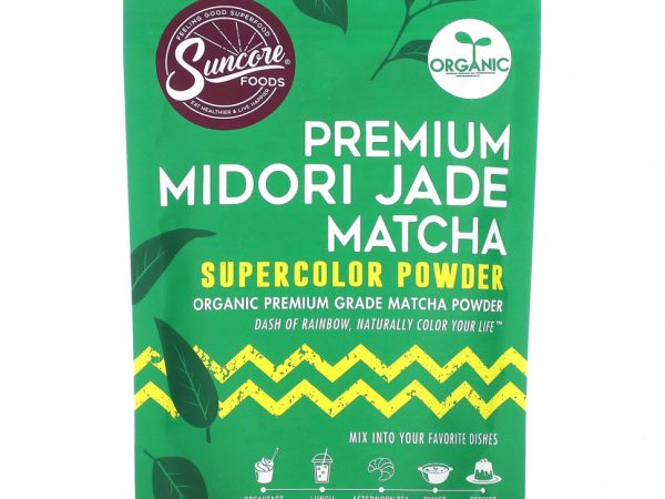Suncore Foods, Premium Midori Jade Matcha, суперцветная пудра, 99 г (3,5 унции)
