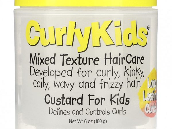 CurlyKids, Уход за волосами смешанной текстуры, заварной крем для детей, 180 г (6 унций)