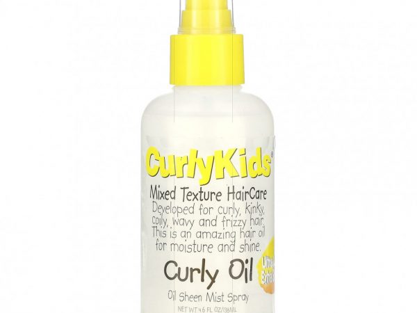 CurlyKids, Curly Oil Sheen Mist, спрей, 138 мл (4,6 жидк. Унции)