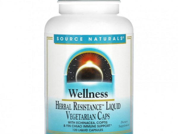 Source Naturals, Wellness Herbal Resistance Liquid, 120 жидких капсул