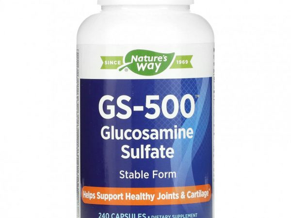 Nature's Way, GS-500 глюкозамина сульфат`` 240 капсул