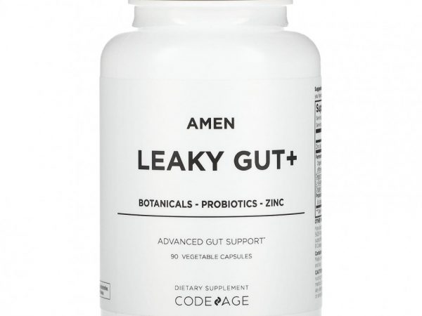 Codeage, Amen, Leaky Gut +, 90 растительных капсул