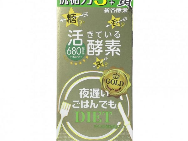 Shinyakoso, Metabolic Support, Yoru Osoi Gohan Demo, золото, 180 таблеток