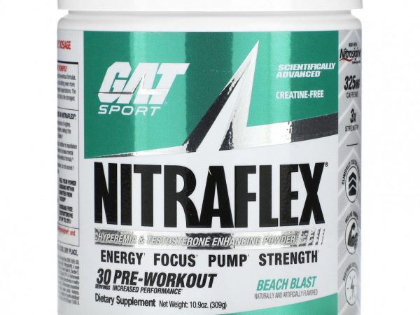 GAT, Sport, NITRAFLEX, Beach Blast, 309 г (10,9 унции)