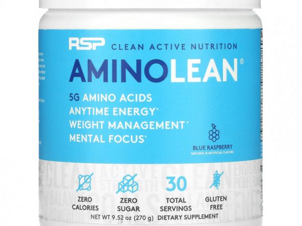 RSP Nutrition, AminoLean, голубая малина, 270 г (9,52 унции)