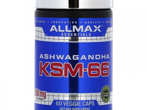 ALLMAX, Ашваганда KSM-66, 300 мг, 60 растительных капсул