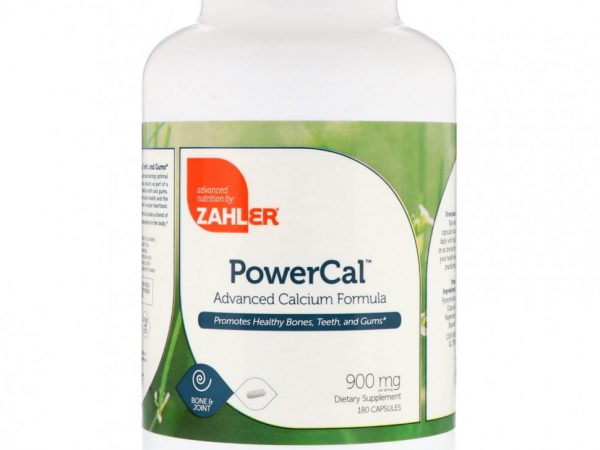Zahler, PowerCal, передовая формула кальция, 900 мг, 180 капсул
