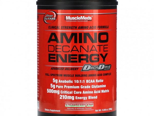 MuscleMeds, Amino Decanate Energy, клубника и киви, 396 г (13,96 унции)