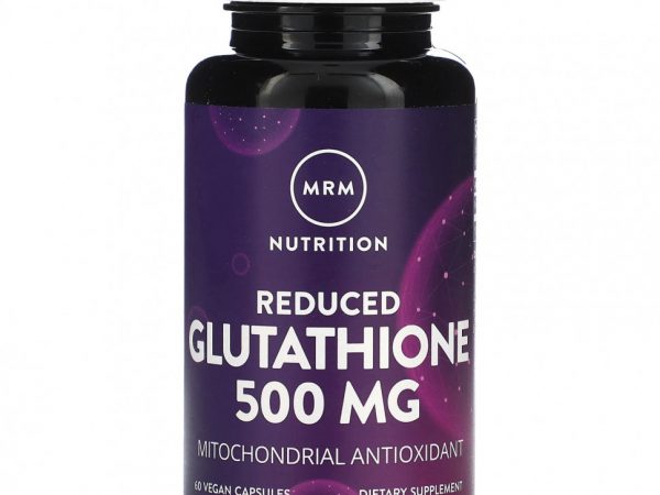 MRM Nutrition, С пониженным содержанием глутатиона, 500 мг, 60 веганских капсул