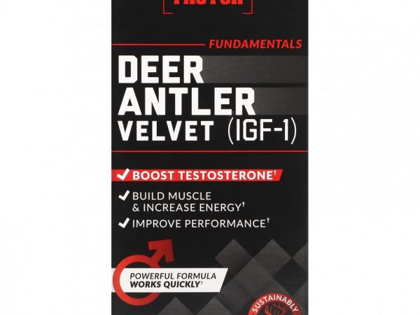 Force Factor, кожа из оленьих пантов (IGF-1), 60 капсул