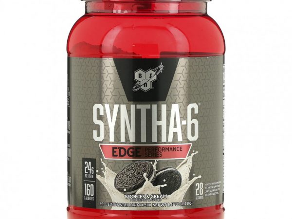 BSN, Syntha-6 Edge, протеиновая порошковая смесь, печенье и сливки, 1,12 кг (2,47 фунта)