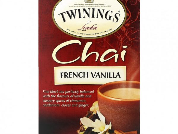 Twinings, Chai, французская ваниль, 20 чайных пакетиков, 40 г (1,41 унции)
