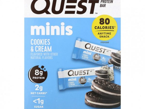 Quest Nutrition, Протеиновый батончик, мини-печенье, 14 батончиков, 23 г (0,81 унции)