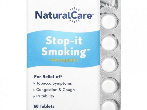 NaturalCare, Stop-it Smoking, таблетки для детоксикации, без никотина, 60 таблеток