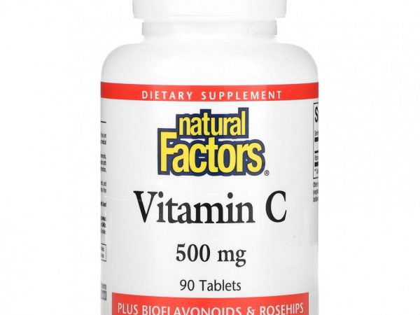 Natural Factors, Vitamin C, 500 mg, 90 Tablets
