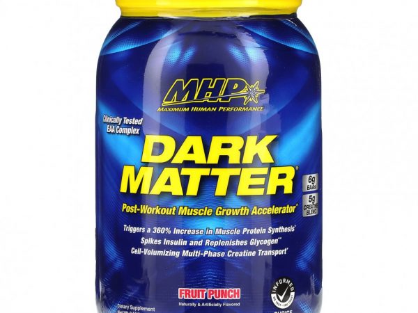 MHP, DARK MATTER, ускоритель роста мышц после тренировки, фруктовый пунш, 1560 г (3,44 фунта)