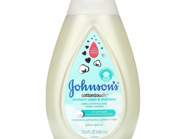 Johnson & Johnson, Cottontouch, средство для душа и шампунь для новорожденных, 400 мл (13,6 жидк. Унции)
