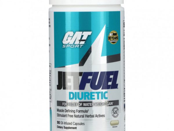 GAT, JetFUEL Diuretic, 90 масляных капсул