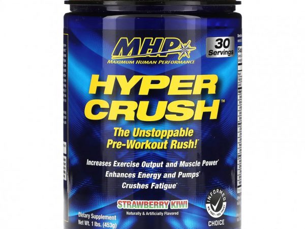 MHP, Hyper Crush, перед тренировкой, клубника и киви, 453 г (1 фунт)