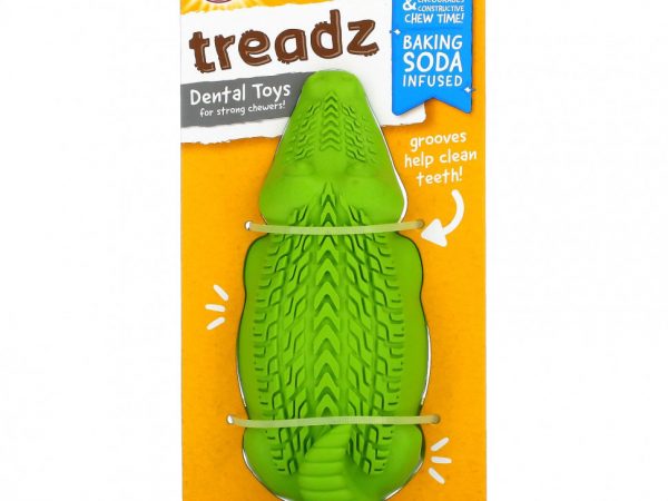 Arm & Hammer, Treadz, Стоматологические игрушки для сильных жевателей, Large Gator