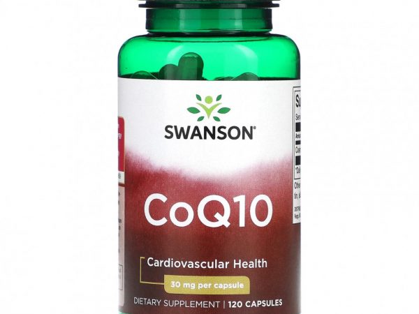 Swanson, CoQ10, 30 мг, 120 капсул