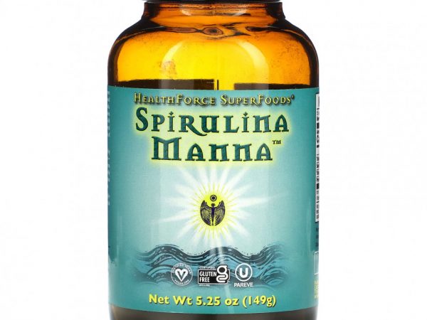 HealthForce Superfoods, Спирулина и манна, 149 г (5,25 унции)