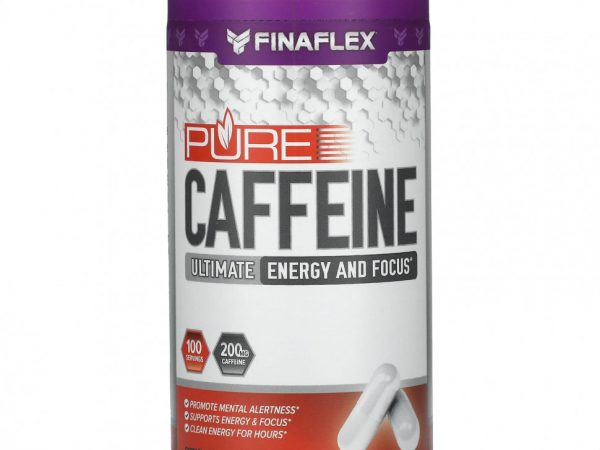 Finaflex, Чистый кофеин, 200 мг, 100 капсул