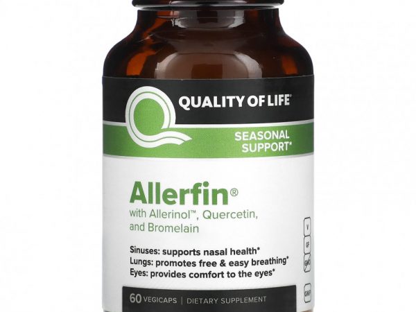 Quality of Life Labs, Аллерфин`` 60 растительных капсул
