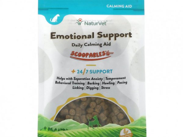 NaturVet, Scoopables Emotional Support, ежедневное успокаивающее средство для собак, бекон, 45 мерных ложек, 315 г (11 унций)
