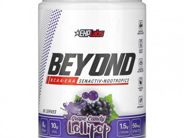 EHPlabs, Beyond BCAA + EAA, леденцы с виноградными конфетами, 429 г (15,1 унции)