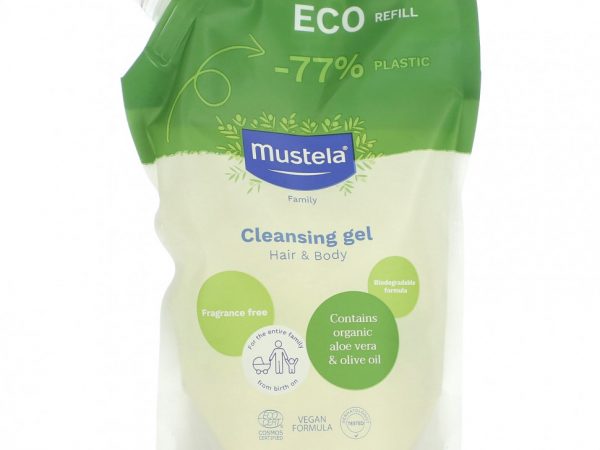 Mustela, Очищающий гель, для волос и тела, 400 мл (13,52 жидк. Унции)