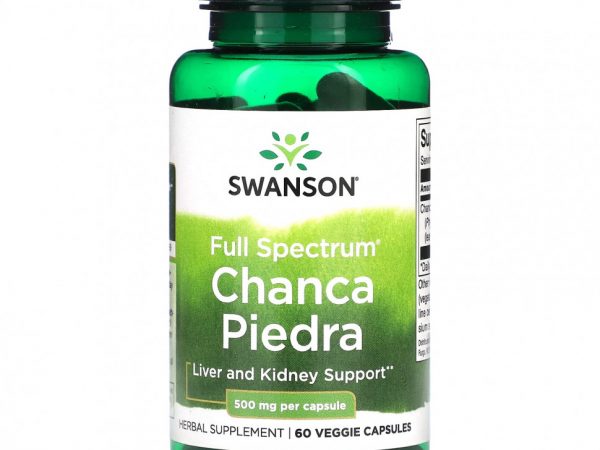 Swanson, Full Spectrum Chanca Piedra, 500 мг, 60 растительных капсул
