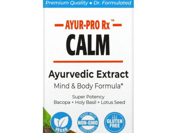 Paradise Herbs, AYRU-Pro Rx, спокойствие, 60 вегетарианских капсул