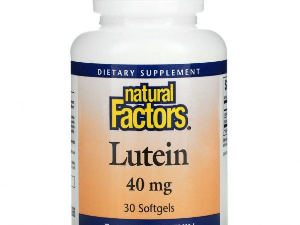 Natural Factors, Лютеин, 40 мг, 30 мягких таблеток