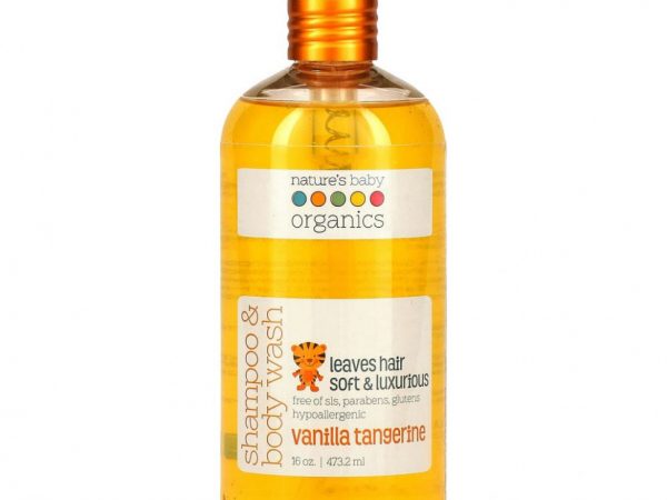 Nature's Baby Organics, Шампунь и гель для душа, мандарин с ванилью, 473,2 мл (16 унций)