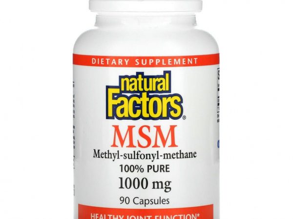 Natural Factors, МСМ, 1000 мг, 90 капсул