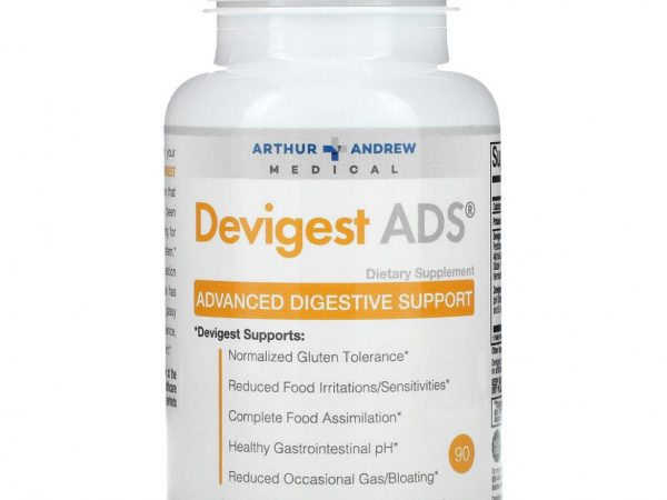 Arthur Andrew Medical, Devigest ADS, улучшенная поддержка пищеварения, 400 мг, 90 капсул