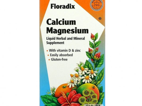 Gaia Herbs, Floradix, Calcium Magnesium, 17 fl oz (500 ml)