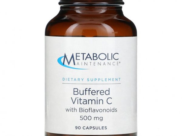 Metabolic Maintenance, Буферный витамин С с биофлавоноидами, 500 мг, 100 капсул