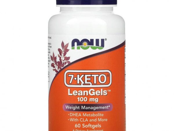 NOW Foods, 7-Keto, LeanGels, 100 мг, 60 мягких желатиновых капсул