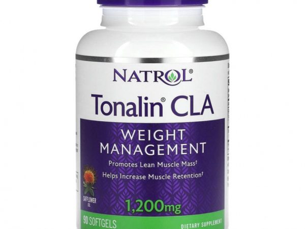 Natrol, Tonalin, конъюгированная линолевая кислота (КЛК), 1200 мг, 90 мягких желатиновых капсул