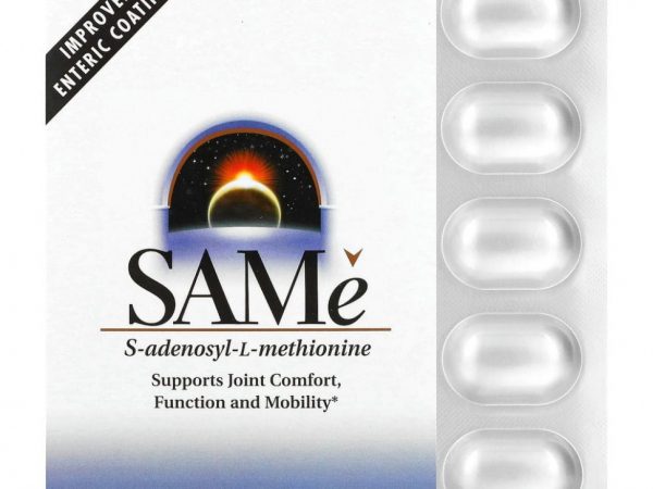 Source Naturals, SAMe, 400 мг, 30 таблеток, покрытых кишечнорастворимой оболочкой