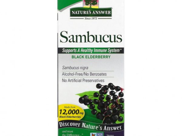 Nature's Answer, черная бузина, 12 000 мг, 120 мл (4 жидк. унции)