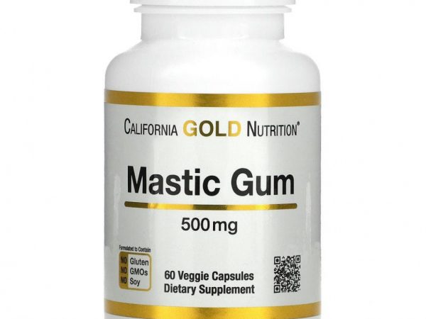 California Gold Nutrition, мастиковая смола, 500 мг, 60 растительных капсул