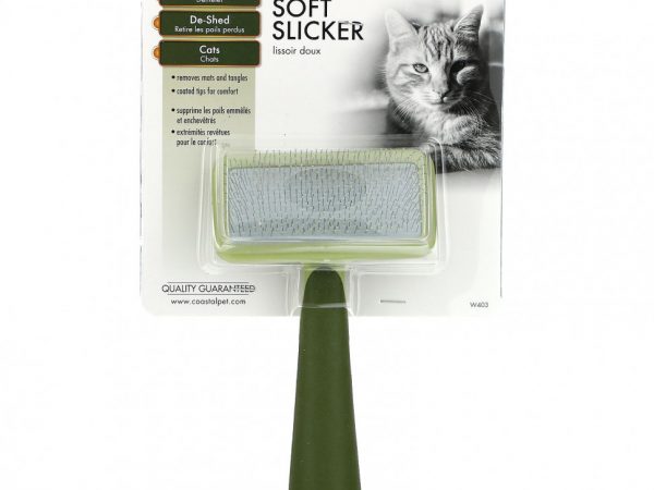 Safari, Soft Slicker Brush for All Breeds of Cats, 1 Slicker Brush