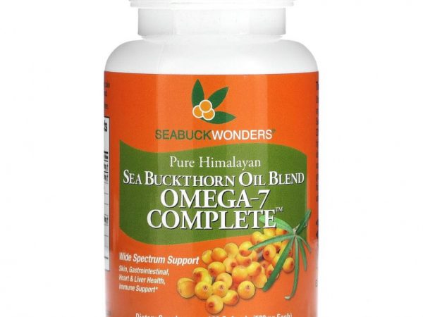 SeaBuckWonders, Масло облепихи крушиновидной, Omega-7 Complete, 500 мг, 120 мягких капсул