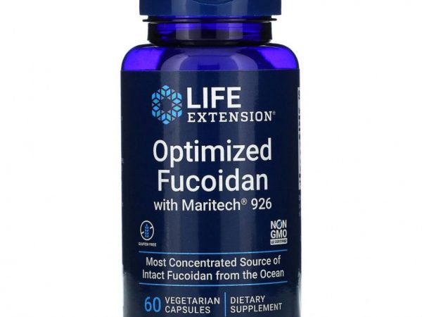 Life Extension, Оптимизированный фукоидан с Maritech 926, 60 растительных капсул