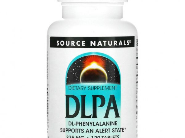 Source Naturals, DLPA, 375 мг, 120 таблеток