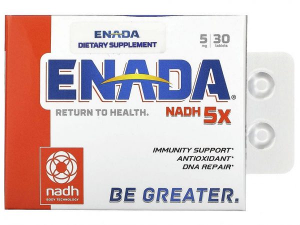ENADA, NADH 5x, 5 мг, 30 таблеток