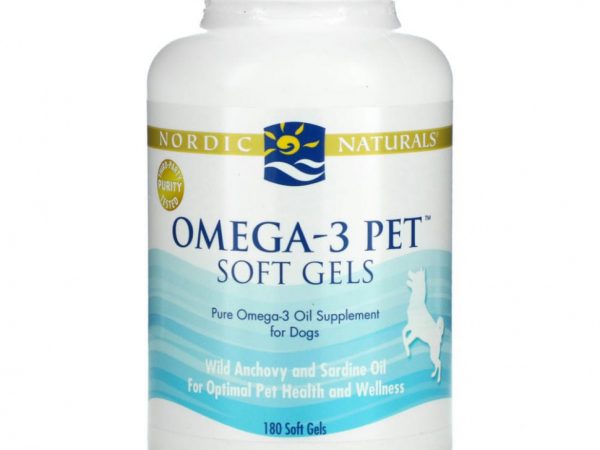 Nordic Naturals, Omega-3 Pet, для собак, 180 капсул